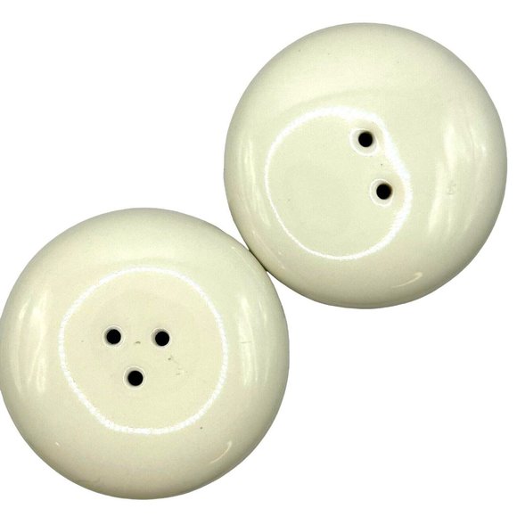 Vintage Ceramic Salt and Pepper Shakers White Glass Floral Blue Orange Green 4" - Picture 5 of 9